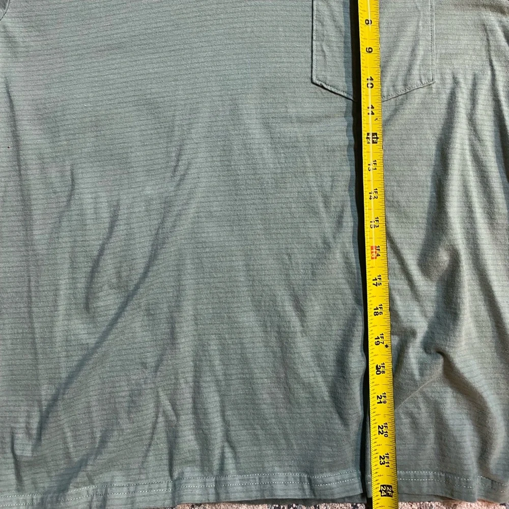 BILLABONG SEA GREEN MEN MEDIUM POLO POCKET SHIRT NWOT EUC - Picture 5 of 7